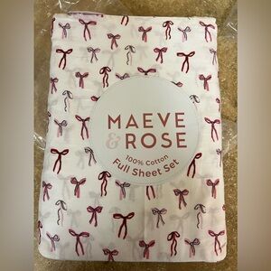 NEW MAEVE & ROSE BOW 100% cotton Sheet set size: Full